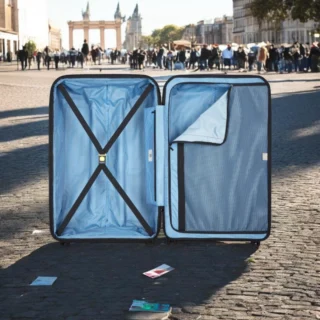 Delsey Lutece SE Βαλίτσα Μεσαία Expandable 69cm Peacock