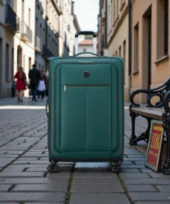 Delsey Dita Μεγάλη Βαλίτσα 79cm Expand Πράσινη