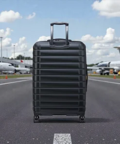 Delsey Shadow Μεγάλη Βαλίτσα 75cm Expand Μαύρη