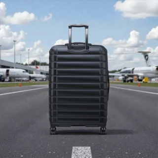 Delsey Shadow Μεγάλη Βαλίτσα 75cm Expand Μαύρη