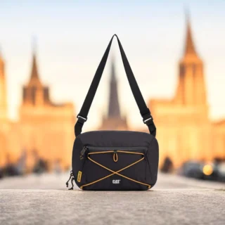 Caterpillar City Vibes Τσαντάκι Ώμου Μαύρο 84754-01