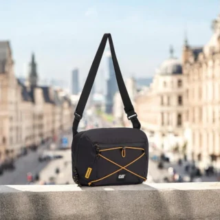 Caterpillar City Vibes Τσαντάκι Ώμου Μαύρο 84754-01