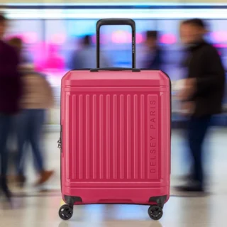 Delsey Lutece SE Slim Expandable 55cm Magenta