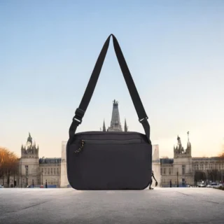 Caterpillar City Vibes Τσαντάκι Ώμου Μαύρο 84754-01