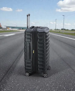 Delsey Shadow Μεγάλη Βαλίτσα 75cm Expand Μαύρη