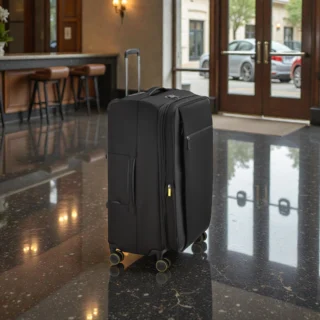 Delsey Montmartre 3 Μεγάλη Βαλίτσα 76cm Expand Black