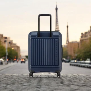 Delsey Lutece SE Βαλίτσα Καμπίνας Slim Expandable 55cm Navy