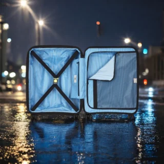 Delsey Lutece SE Βαλίτσα Καμπίνας Slim Expandable 55cm Peacock