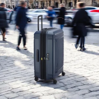 Delsey Lutece SE Βαλίτσα Μεσαία Expandable 69cm Navy