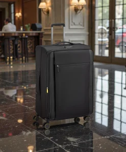 Delsey Montmartre 3 Μεγάλη Βαλίτσα 76cm Expand Black