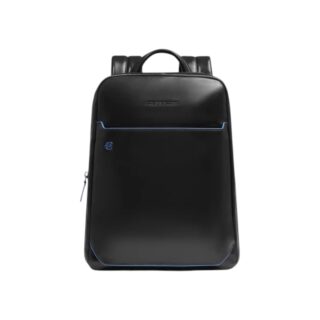 Piquadro Δερμάτινο Σακίδιο Laptop 14” Μαύρο