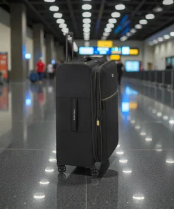 Delsey Brochant Μεγάλη Βαλίτσα 78cm Expand Μαύρη