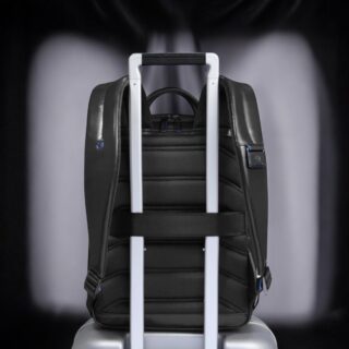 Piquadro Δερμάτινο Σακίδιο Laptop 14” Μαύρο