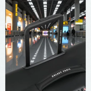 Delsey Brochant Μεγάλη Βαλίτσα 78cm Expand Μαύρη