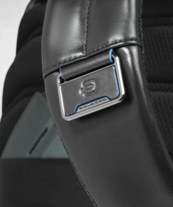 Piquadro Δερμάτινο Σακίδιο Laptop 14” Μαύρο