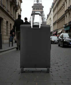 Delsey Dita Μεγάλη Βαλίτσα 79cm Expand Μαύρη