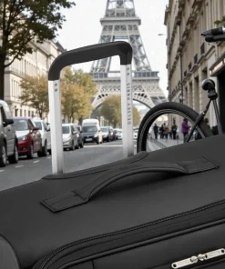 Delsey Dita Μεγάλη Βαλίτσα 79cm Expand Μαύρη