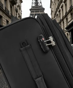 Delsey Dita Μεγάλη Βαλίτσα 79cm Expand Μαύρη