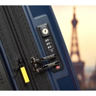 Delsey Lutece SE Βαλίτσα Καμπίνας Slim Expandable 55cm Navy