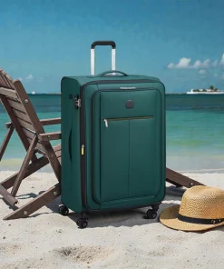 Delsey Dita Μεγάλη Βαλίτσα 79cm Expand Πράσινη