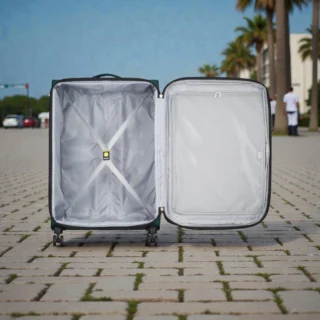 Delsey Dita Μεγάλη Βαλίτσα 79cm Expand Πράσινη