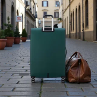 Delsey Dita Μεγάλη Βαλίτσα 79cm Expand Πράσινη