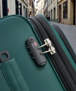 Delsey Dita Μεγάλη Βαλίτσα 79cm Expand Πράσινη