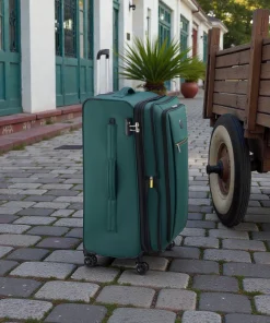 Delsey Dita Μεγάλη Βαλίτσα 79cm Expand Πράσινη