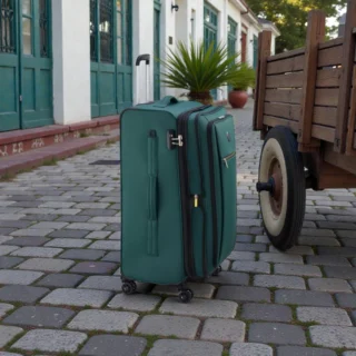 Delsey Dita Μεγάλη Βαλίτσα 79cm Expand Πράσινη