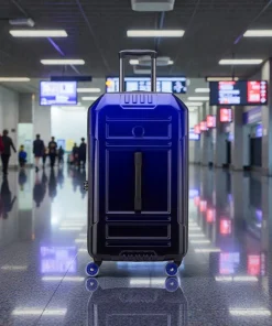 Delsey Rempart Trunk 73cm Expand Βαλίτσα Μπλε