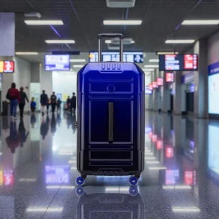 Delsey Rempart Trunk 73cm Expand Βαλίτσα Μπλε