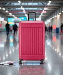 Delsey Lutece SE Βαλίτσα Πολύ Μεγάλη Expandable 79cm Ματζέντα