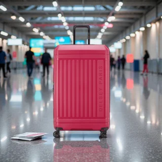 Delsey Lutece SE Βαλίτσα Πολύ Μεγάλη Expandable 79cm Ματζέντα