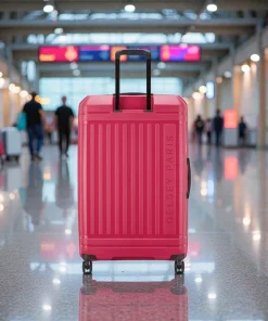 Delsey Lutece SE Βαλίτσα Πολύ Μεγάλη Expandable 79cm Ματζέντα