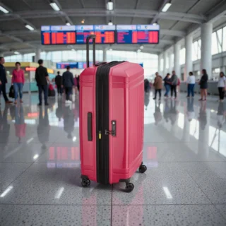 Delsey Lutece SE Βαλίτσα Πολύ Μεγάλη Expandable 79cm Ματζέντα