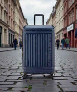 Delsey Lutece SE Βαλίτσα Πολύ Μεγάλη Expandable 79cm Navy