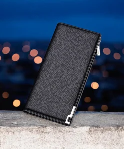 William Polo Πορτοφόλι Δερμάτινο Ανδρικό Μαύρο