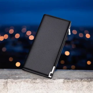 William Polo Πορτοφόλι Δερμάτινο Ανδρικό Μαύρο