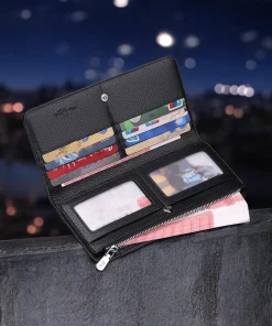 William Polo Πορτοφόλι Δερμάτινο Ανδρικό Μαύρο