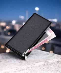 William Polo Πορτοφόλι Δερμάτινο Ανδρικό Μαύρο