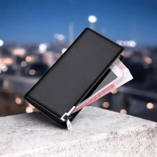 William Polo Πορτοφόλι Δερμάτινο Ανδρικό Μαύρο