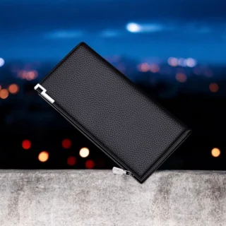 William Polo Πορτοφόλι Δερμάτινο Ανδρικό Μαύρο