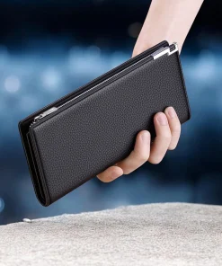 William Polo Πορτοφόλι Δερμάτινο Ανδρικό Μαύρο