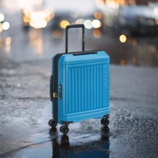 Delsey Lutece SE Βαλίτσα Καμπίνας Slim Expandable 55cm Peacock