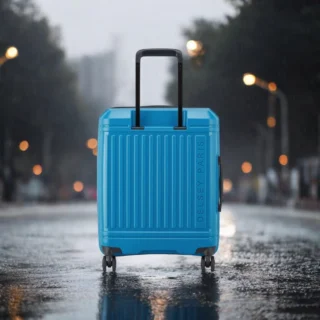 Delsey Lutece SE Βαλίτσα Καμπίνας Slim Expandable 55cm Peacock