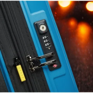 Delsey Lutece SE Βαλίτσα Καμπίνας Slim Expandable 55cm Peacock