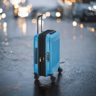 Delsey Lutece SE Βαλίτσα Καμπίνας Slim Expandable 55cm Peacock