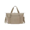 Kipling New Art M Soft Taupe Τσάντα Ώμου Αλλαξιέρα