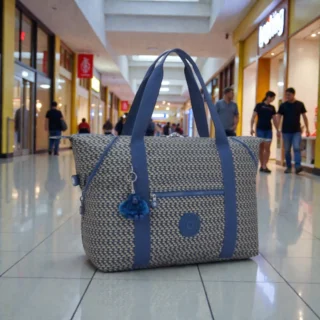 Kipling Τσάντα Tote Art M Large Blue on Wire Shop