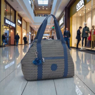 Kipling Τσάντα Tote Art M Large Blue on Wire Shop